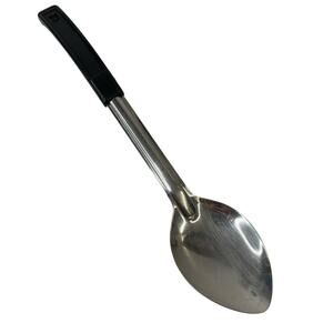 Winco Prime Heavy Duty 13" Stainless Steel Basting Spoon Black Stop Hook Handle
